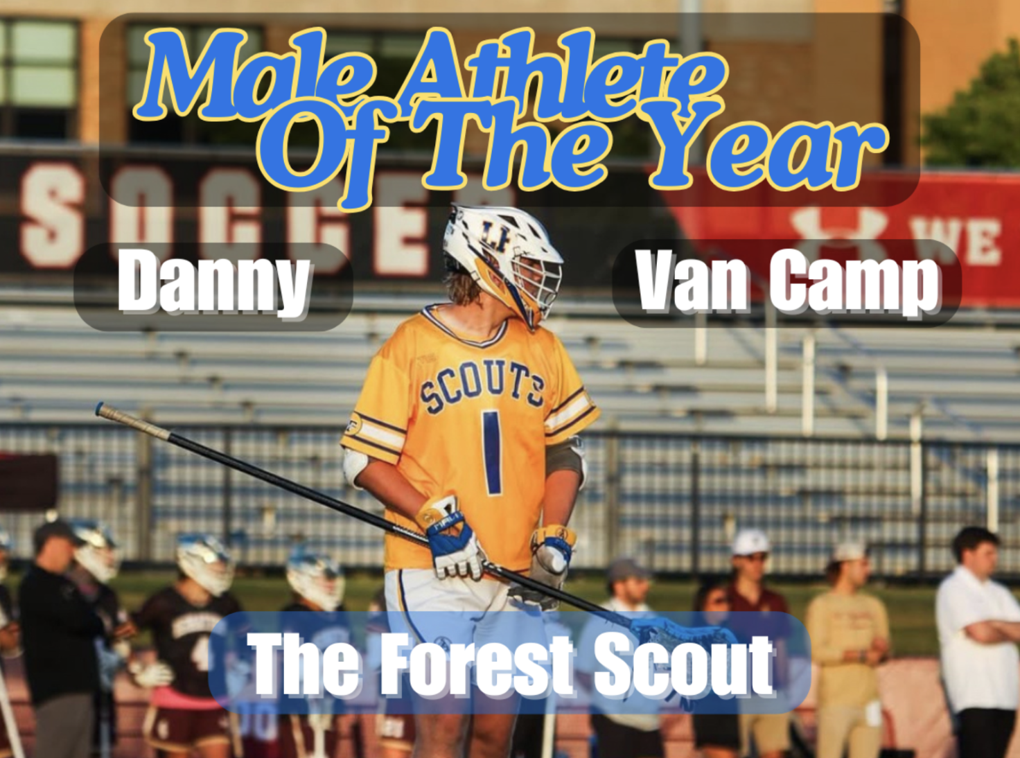 Danny Van Camp, who will play football at Yale in the fall, is The Forest Scout Male Athlete of the Year. 